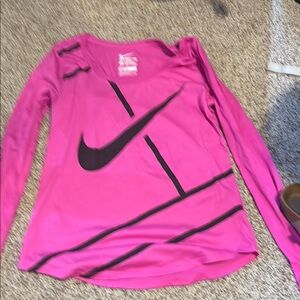 Nike Women's Pink Long Sleeve Top
